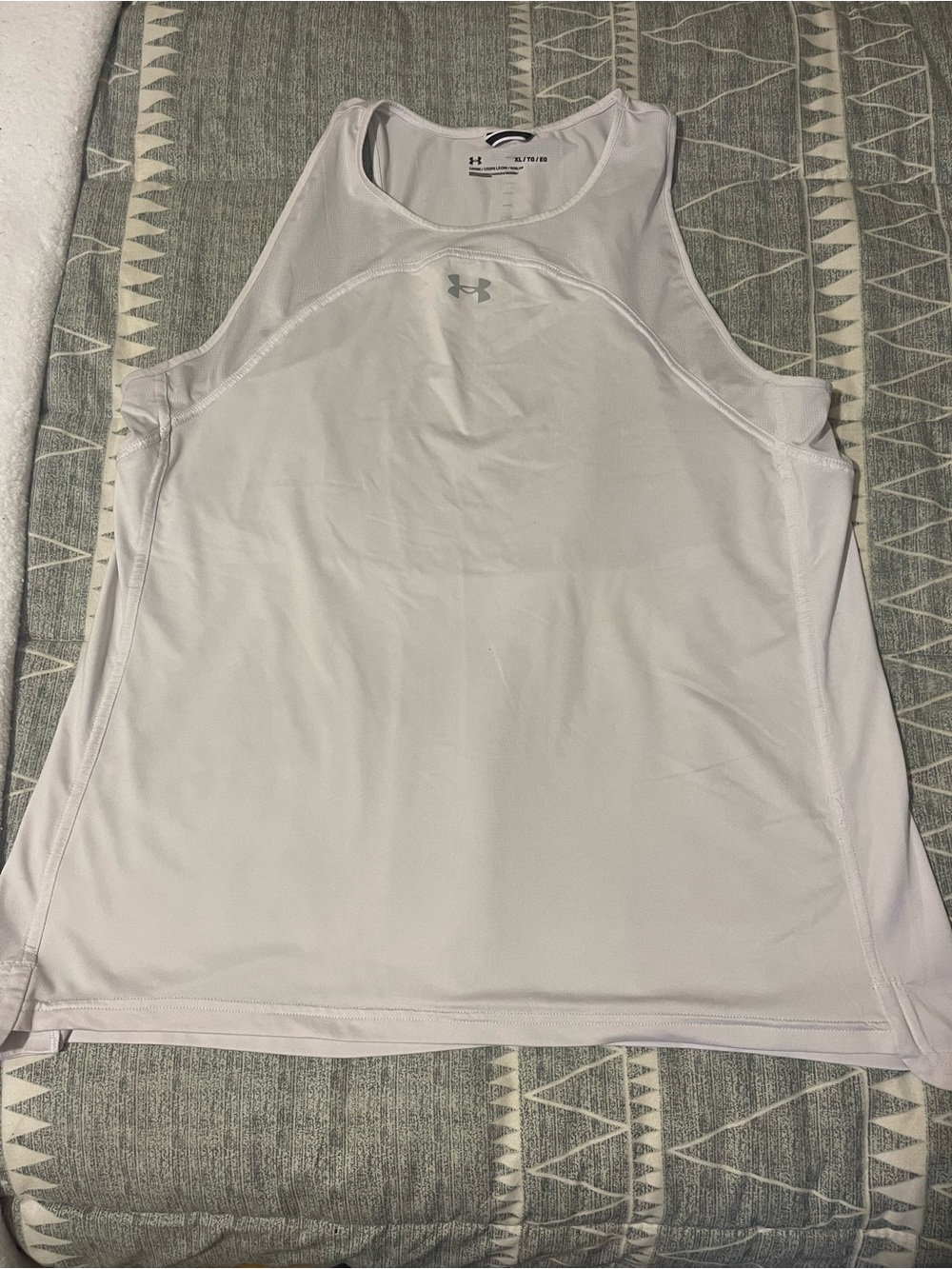 Under Armour White Women’s Athletic Racerback Tank Top
